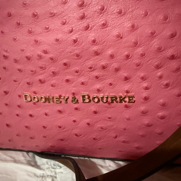 Dooney & Bourke Pink Ostrich-Embossed Tote - Picture 4 of 15
